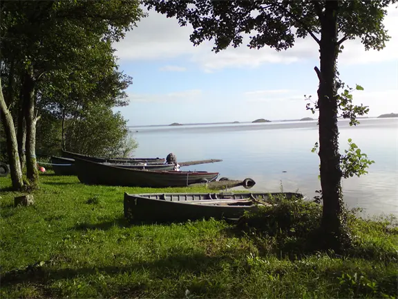 Boats at Lough Corrib Boats at Lough Corrib